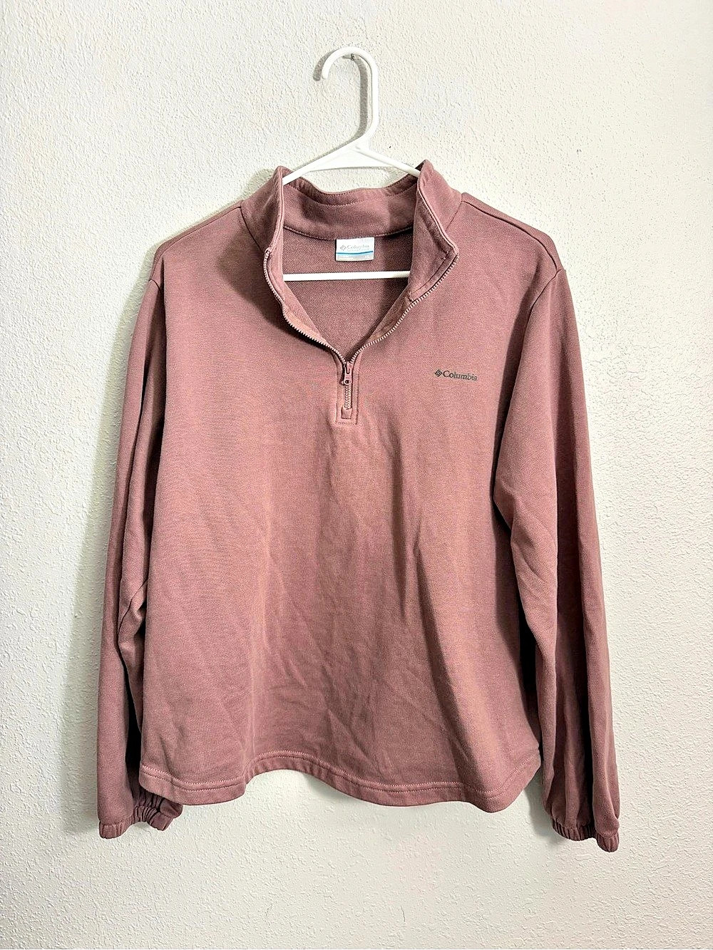 Columbia Women's Trek French Terry Half-Zip Pullover Half-Zip Pullover in Purple